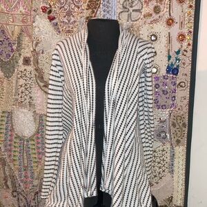 Striped Black and White Women's Sweater